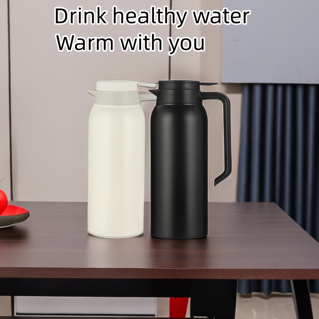 Hervidor eléctrico portátil - Hervidor de agua pequeño de acero inoxidable  de 0,5 l - Hervir rápido y silencioso y tacto frío - Perfecto para viajar  con agua hirviendo, café, té (blanco)
