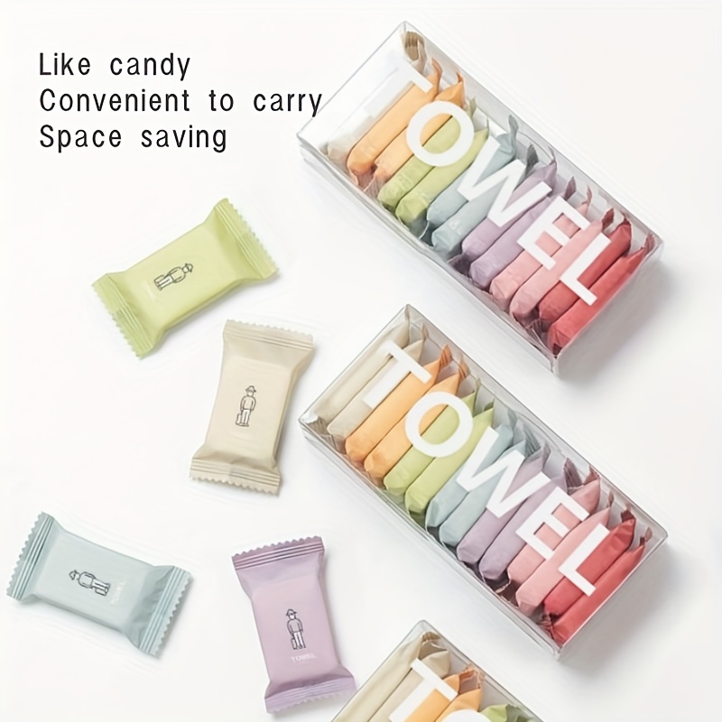 14pcs Disposable Compressed Towels for Camping Portable Face Cleansing Towels