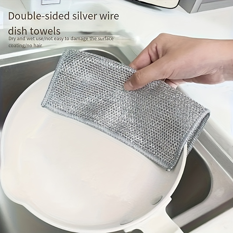 Wire Dishwashing Rags Multipurpose Wire Dishwashing Rags For - Temu