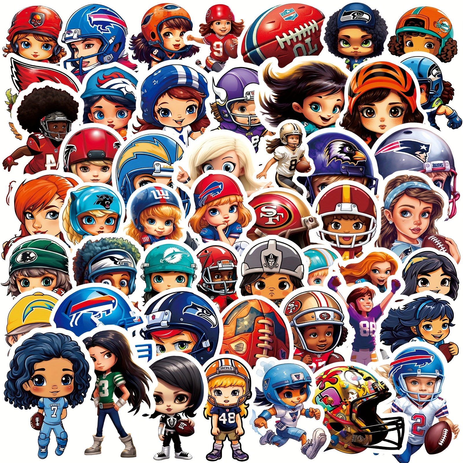  50pcs Baseball Sticker Sports Stickers for Baseball Theme Party  Birthday Party Supplies,Teens Decorations Stickers for Laptop, Bike Guitar  Motorcycle Luggage Skateboard Stickers Cute Graffiti Decals : Toys & Games