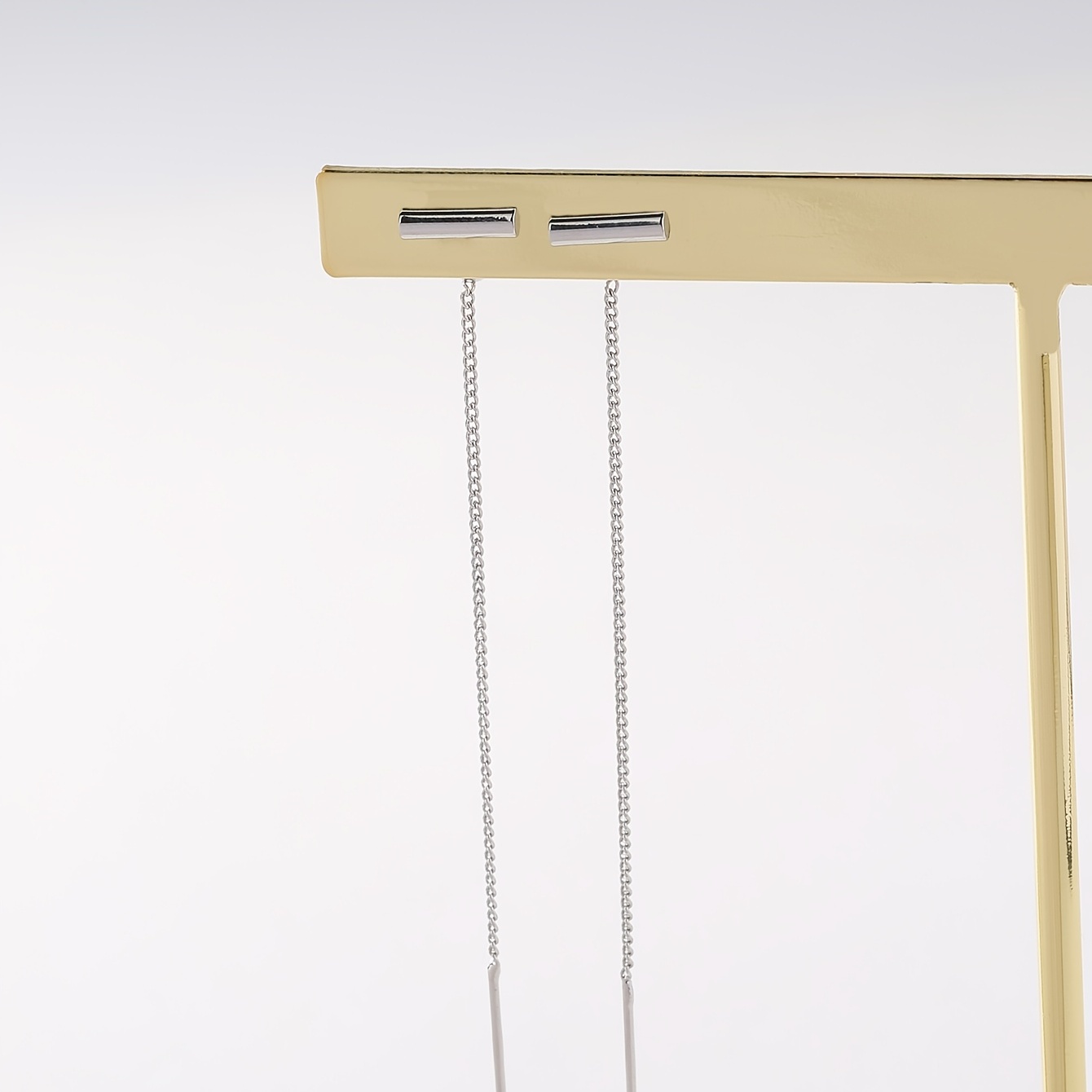 Minimalist Drop Chain Threader Earrings