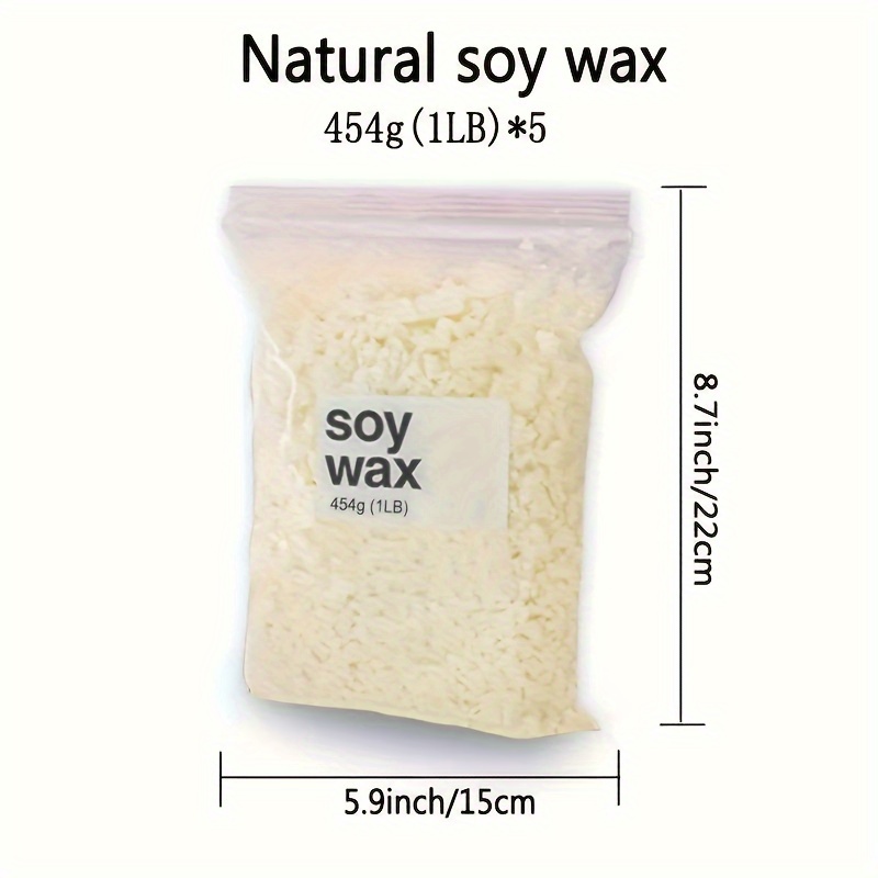 Craftbud DIY Natural Soy Candle Wax for Candle Making with Bulk Candle  Making Supplies, 30 lbs. Soy Wax flakes, Supplies Included