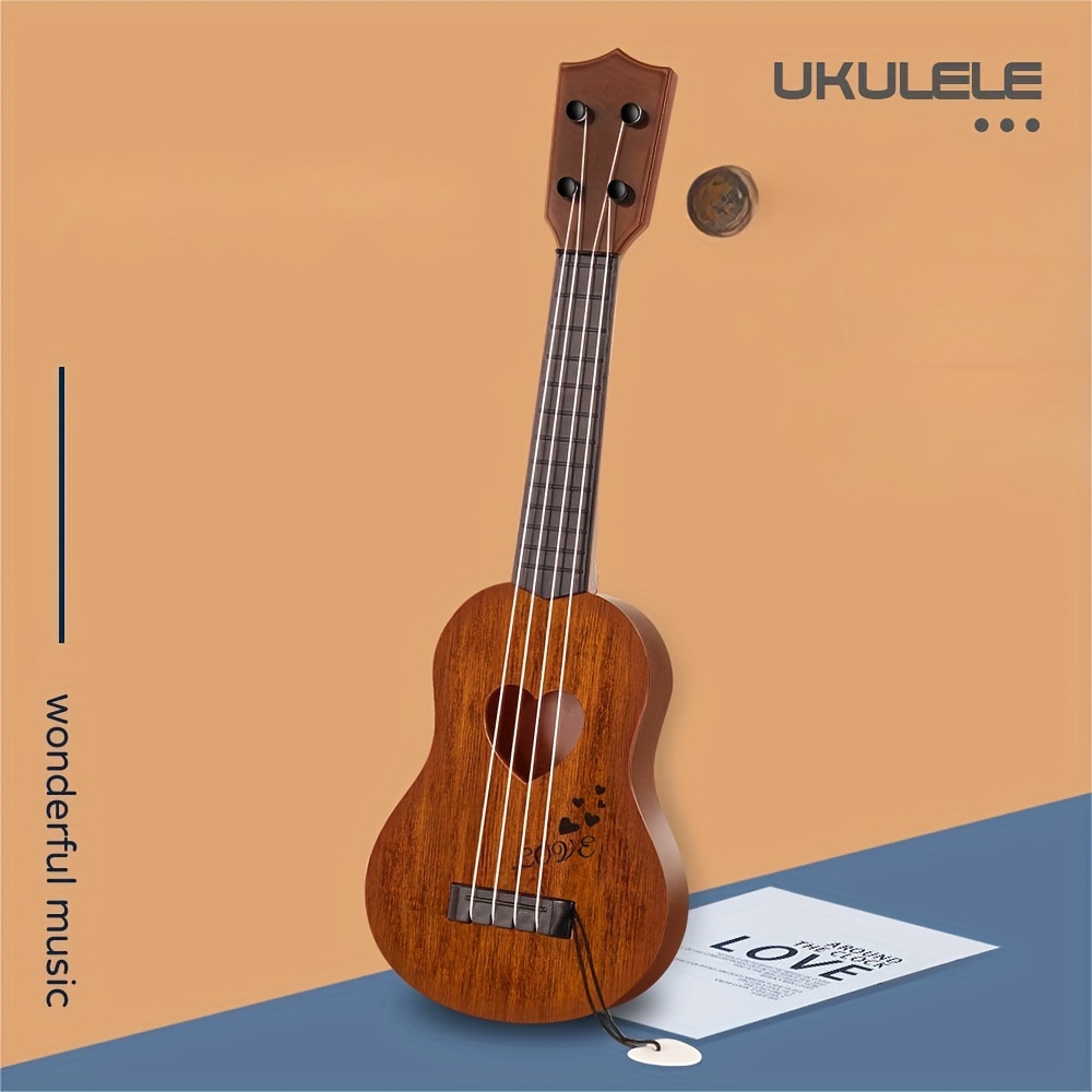 Jouet pour enfants - Guitare à 6 cordes - Ukulélés - Instruments de musique  - Jouet éducatif pour enfants - Garçons et filles