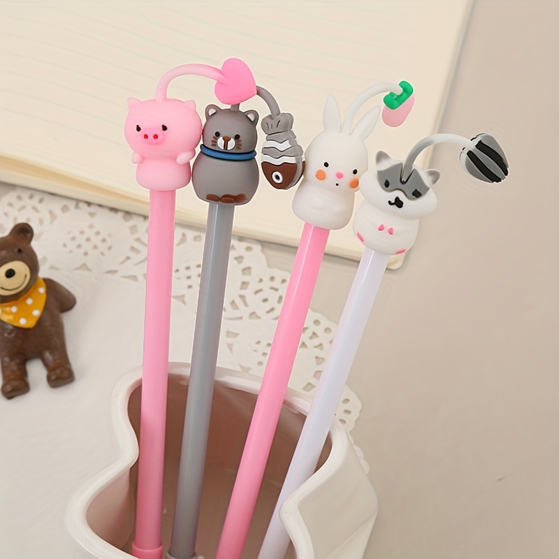Cartoon Animal Pens, Cute Cartoon Gel Ink Pen Fun Pens Stationery