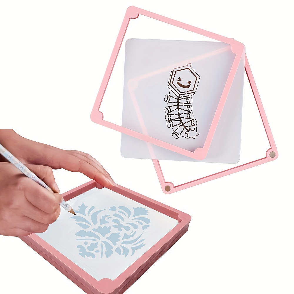 Buy Burn Buddy Mialang 2 Pieces Cookie Stencil Holder Magnetic Stencil  Frame with 2 Pieces Cookie Stencils Cookie Decorating Supplies… Online at  desertcartINDIA