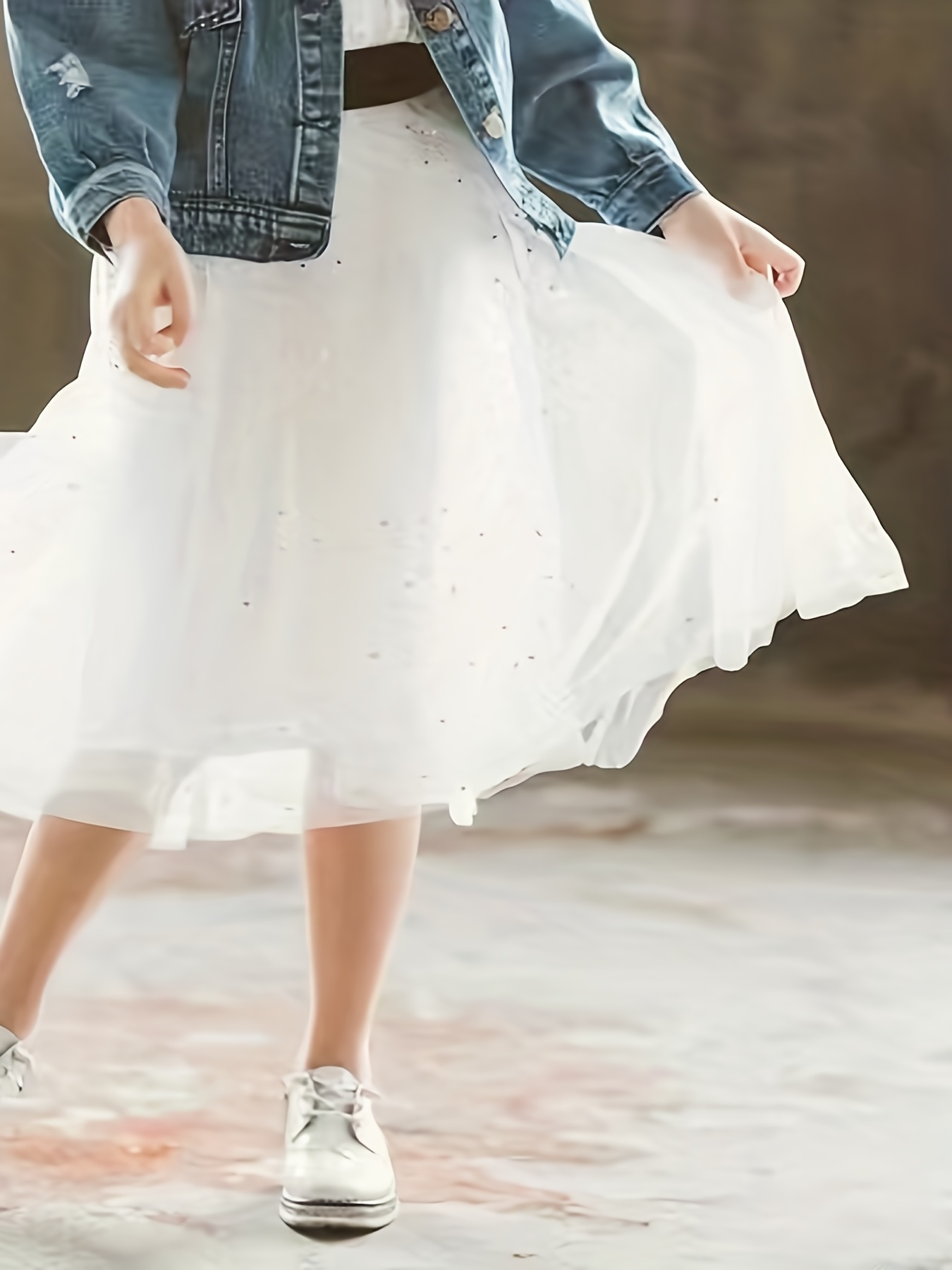 Short Skirt 2 Layers Petticoat Vintage Solid Color Inside - Temu