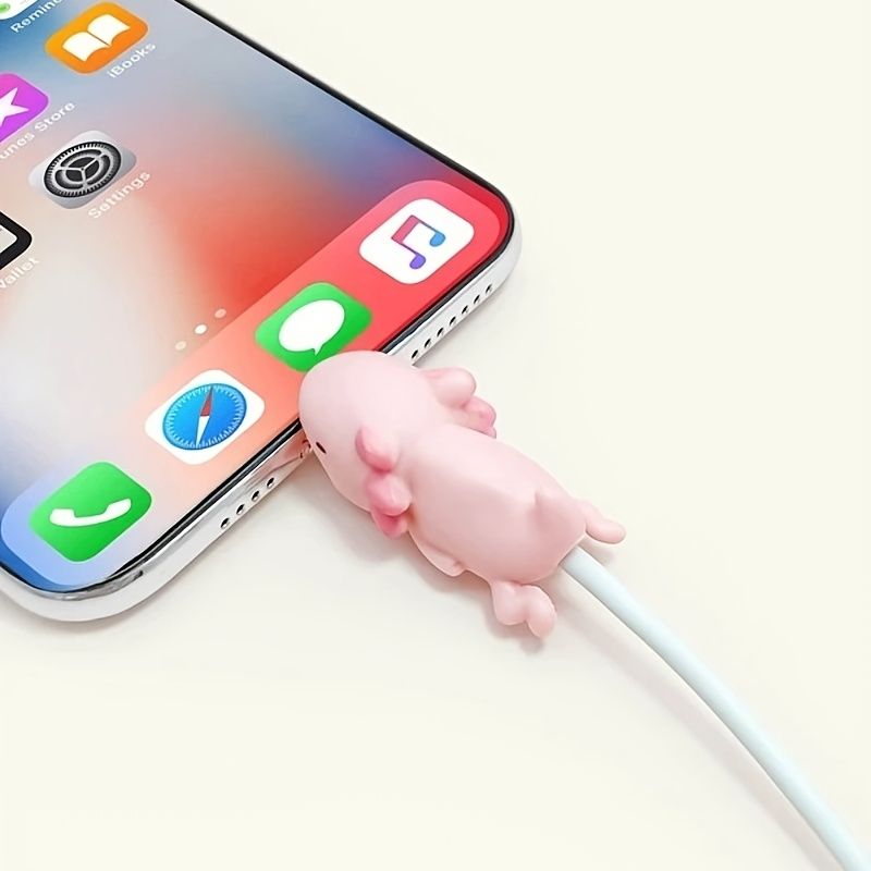 1pc Cable Protector Cute Charger Protector Animals For Iphone Ipad Android  - Cell Phones & Accessories - Temu