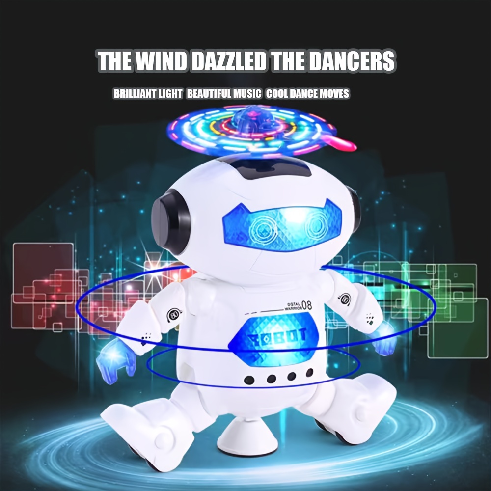 TD® Jouet robot hexapode électrique dansant et clignotant musique