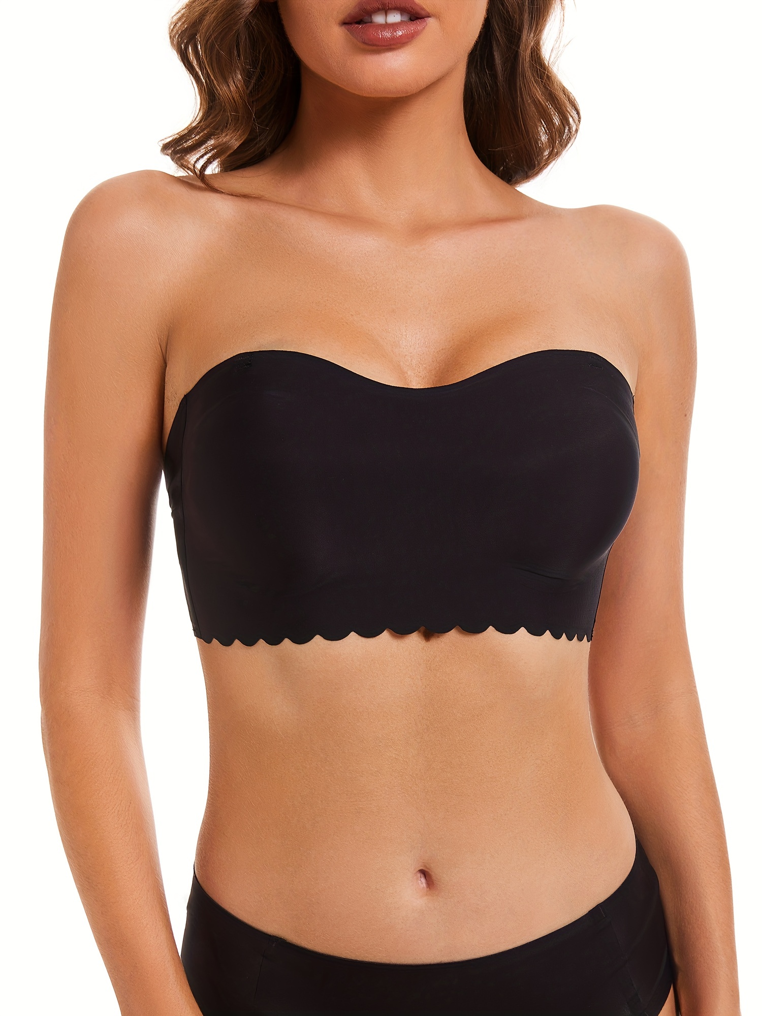 Strapless Tube Tops Breathable Seamless Removable Padded - Temu Canada