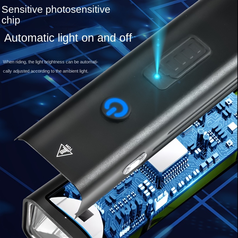 Bike Light Type C Charging Intelligent Light for Night Safety