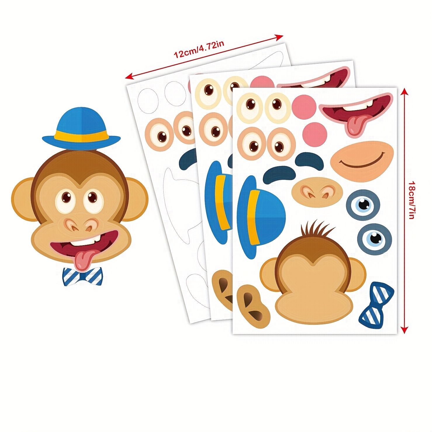 Make a Sticker for Kids, 36 Sheets Make an Animal Stickers, Make Your Own  Stickers Decals for Birthday Party Favors, Boys Girls School Reward