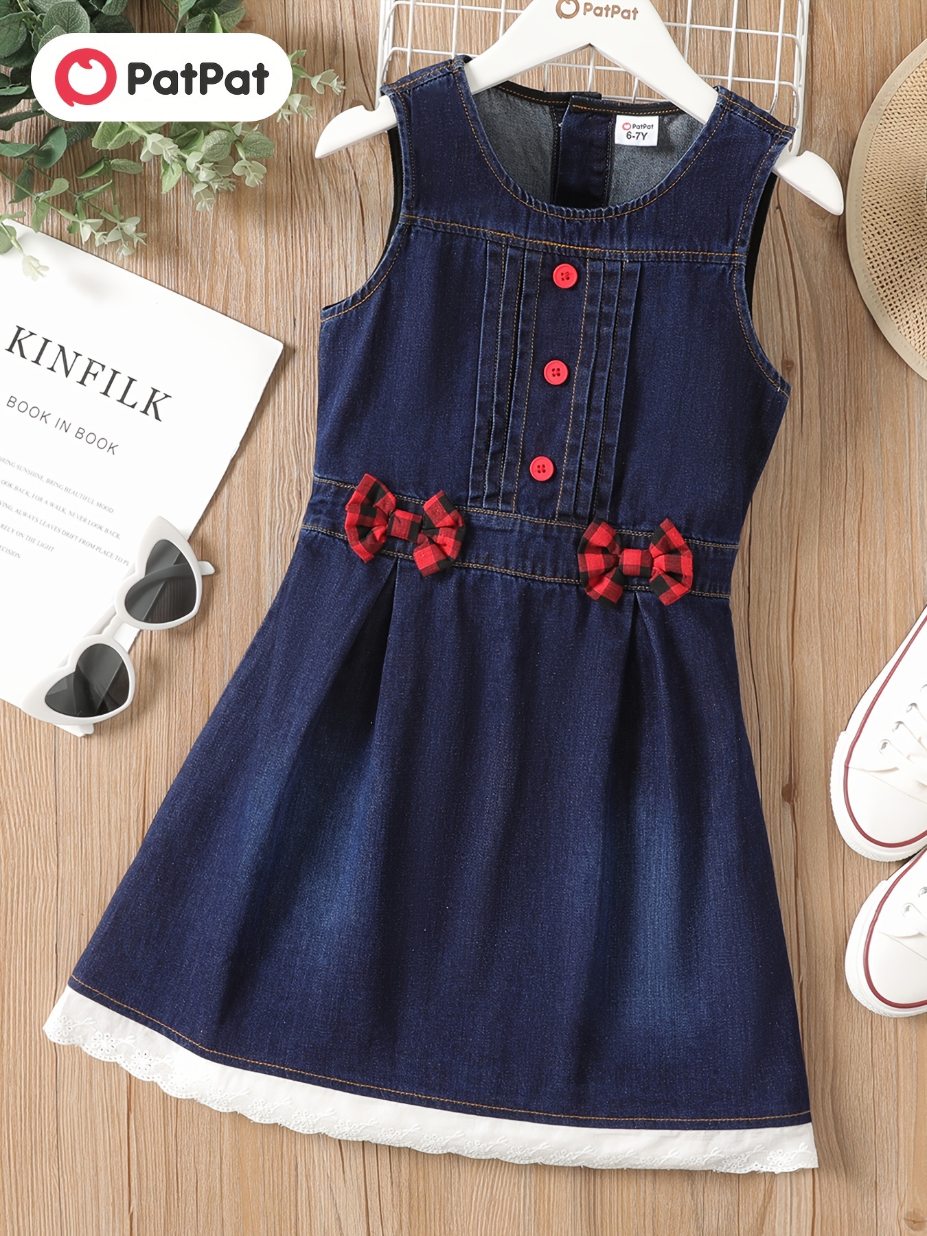 Jeans Dress For Girls - Temu