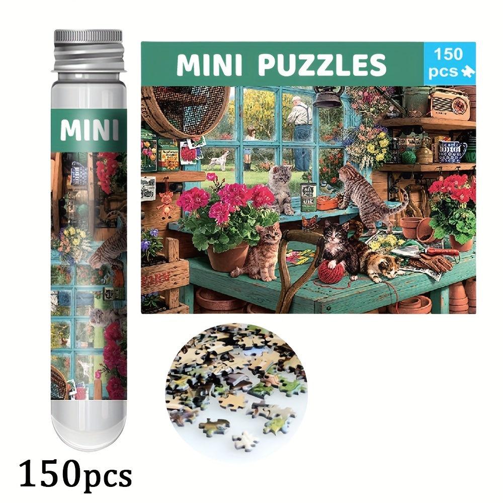 Christmas Style Mini Test Tube Puzzle Oil Painting Jigsaw - Temu