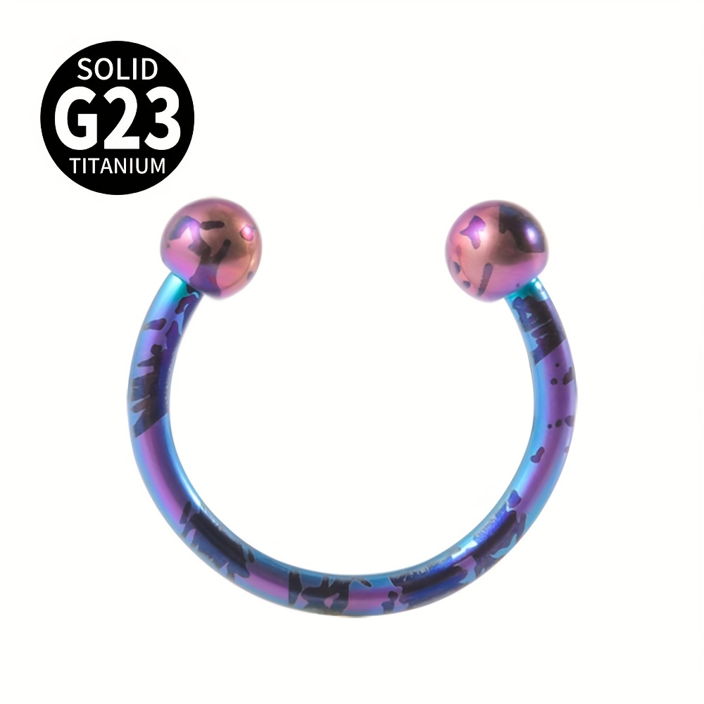 Oil slick nose on sale ring