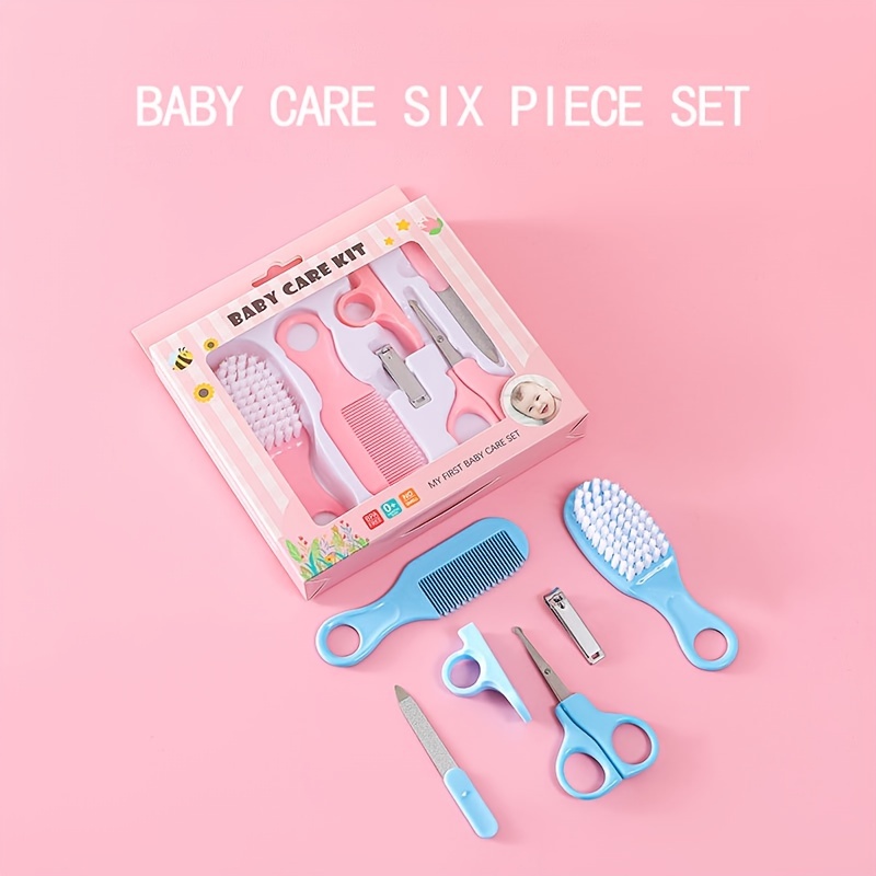  Kit 19 en 1 de aseo para bebés, el juego de cuidado de la salud  para bebés recién nacidos incluye cepillo de pelo, cepillo de dientes,  cortaúñas, aspirador nasal, limpiador de