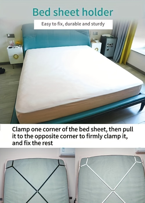 Non Slip Bed Sheet Fixed Clip Clamp Quilt Cover Gripper Fastener