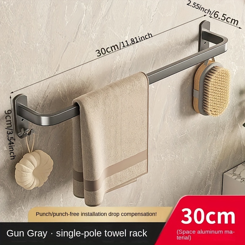 Simple Towel Bar Towel Rack Bathroom Wall Mounted Towel - Temu