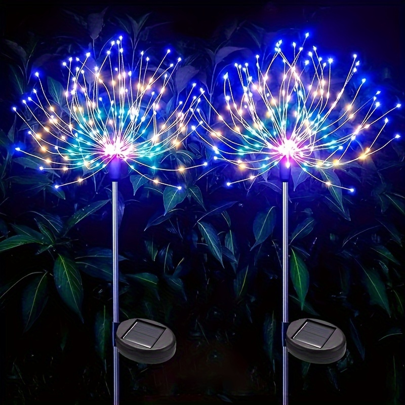 Solar Fireworks Lights Led Colored - Temu Philippines