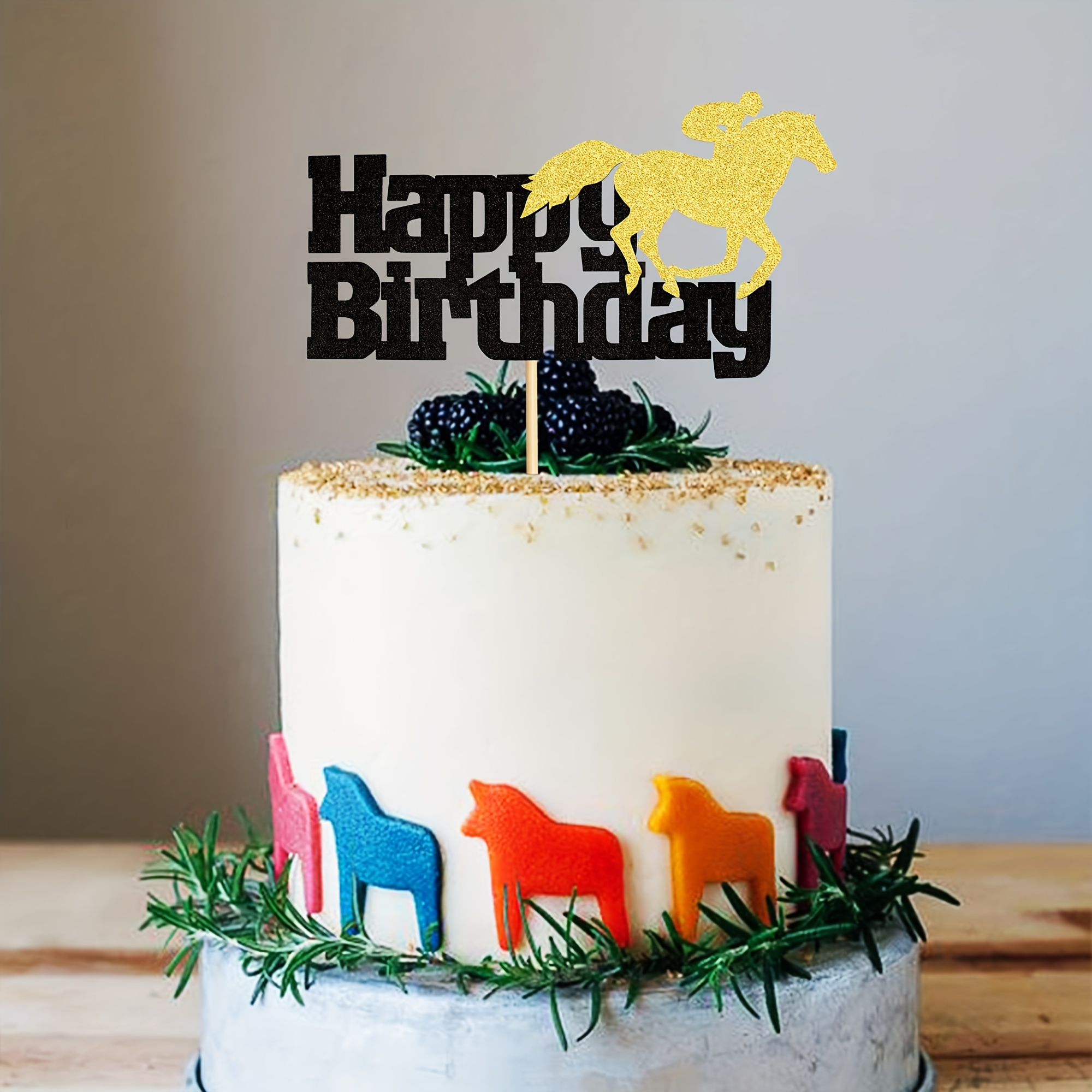Cake Topper Horse Birthday, Table Decoration Horse Birthday