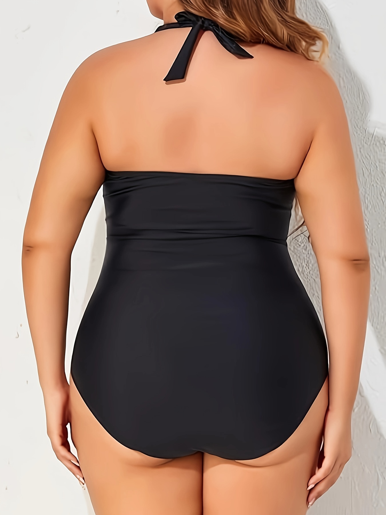Reduce MIARHB Women's Plus Size One-Piece Solid Color Swimsuit With Chest  Pad And No Steel Support XL Black 2023 