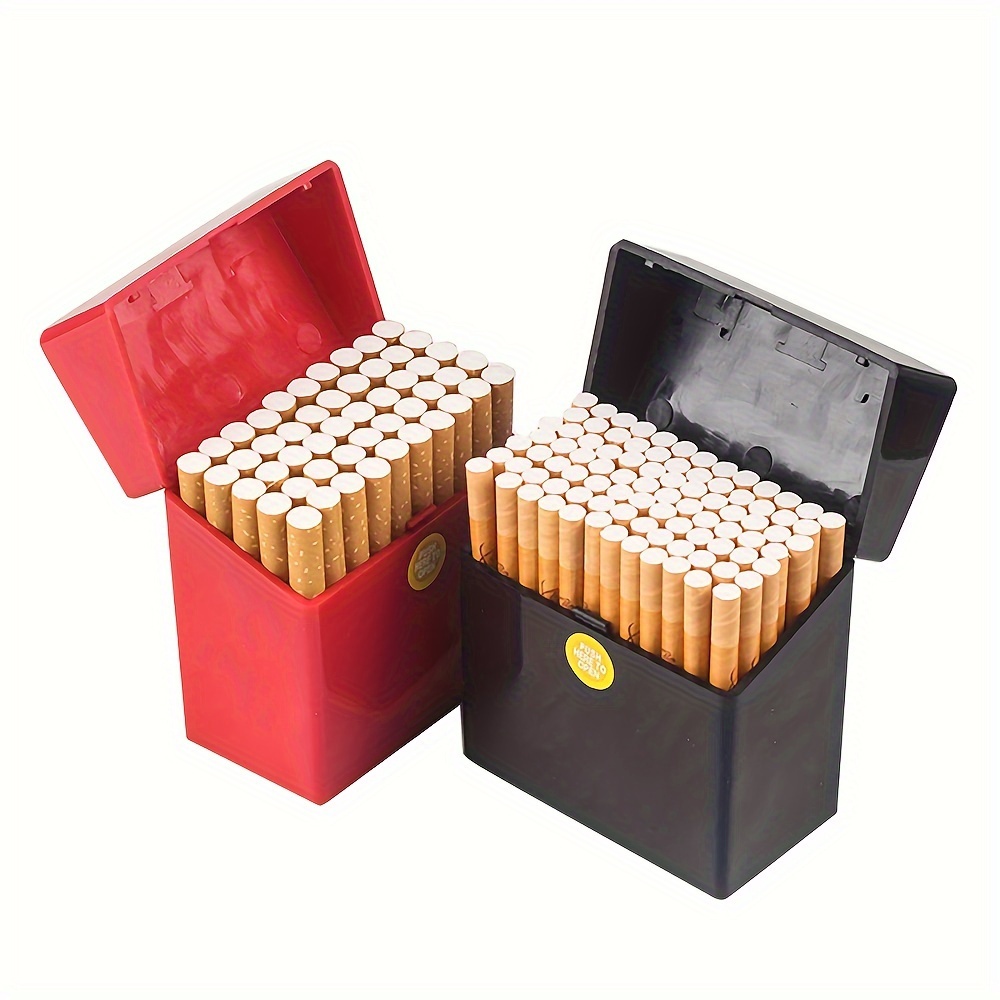 Pitillera para hombres, soporte de caja de cigarrillo de metal con