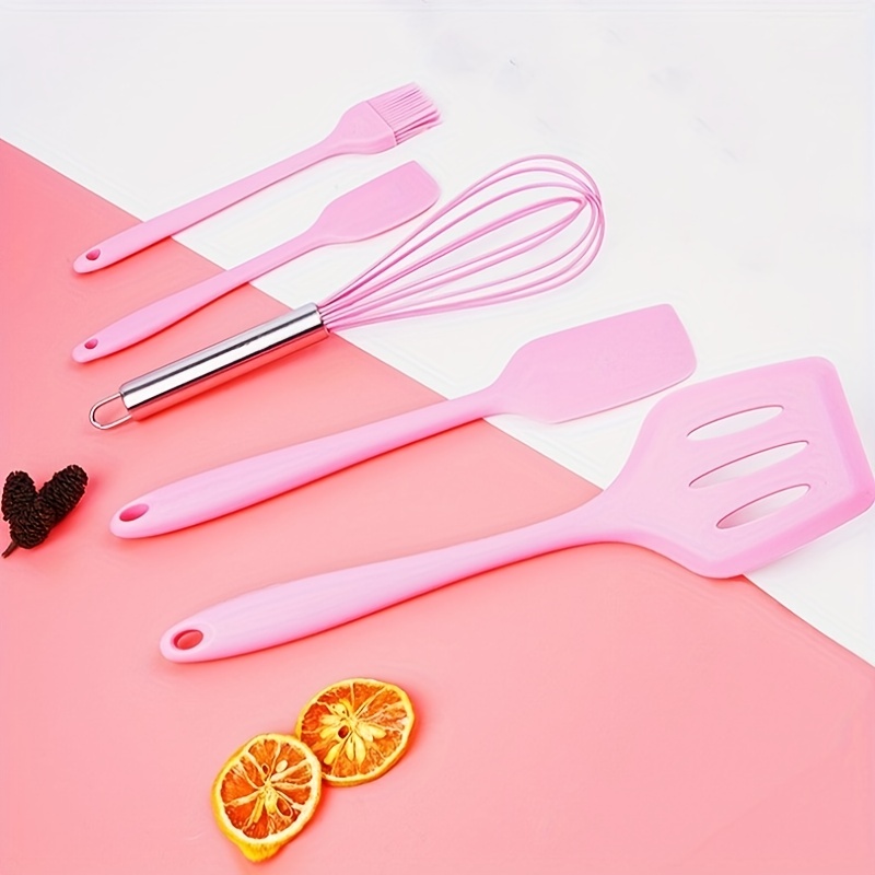 Spatula + Measuring Spoon) Silicone Rubber Spatula Set - Temu