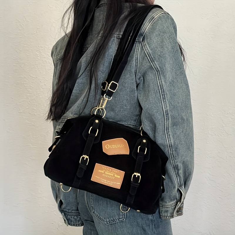 Women's Vintage Big Capacity Flap Crossbody Bag