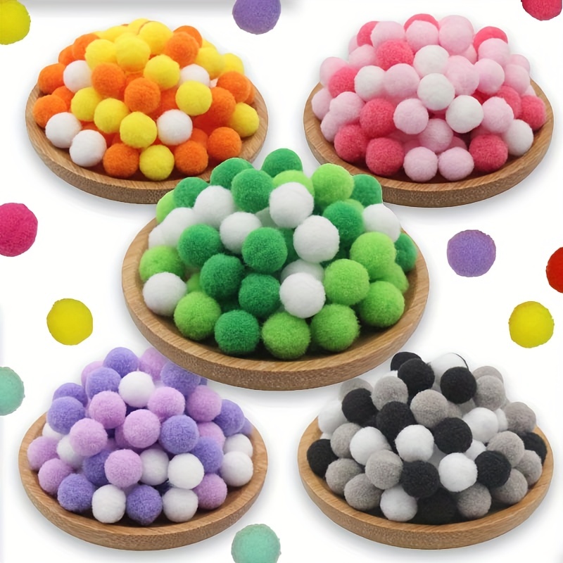 650Pcs 8/10/15/20/25mm Mini Fluffy Soft Pom Poms Pompoms Ball Handmade Kids  Toys Wedding Decor DIY Sewing Craft Supplies - AliExpress
