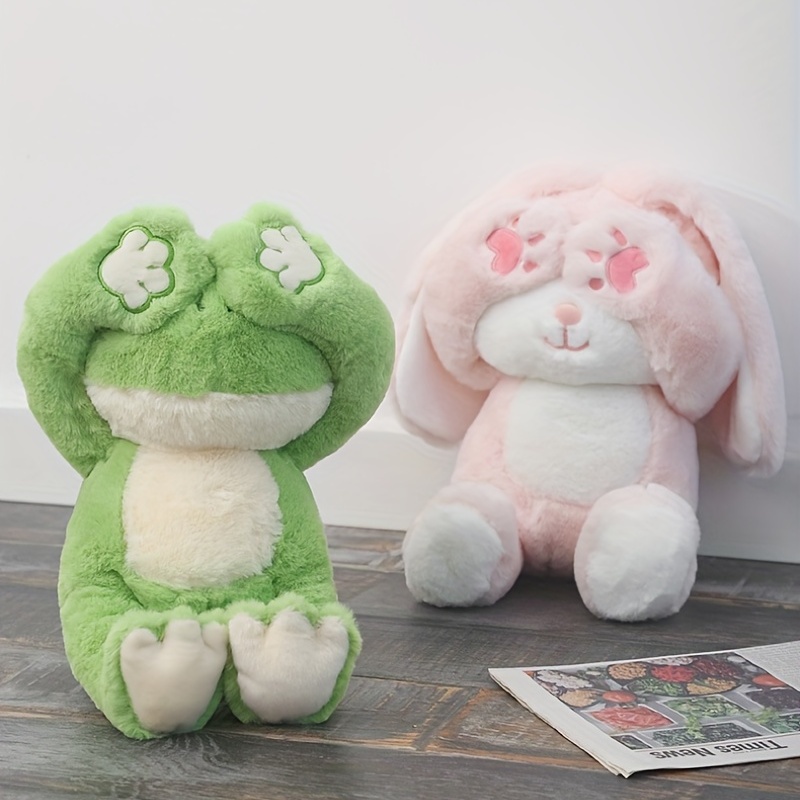 Cute Frog Plush Toy Animals Cute Frog Stuffed Pillow Super - Temu