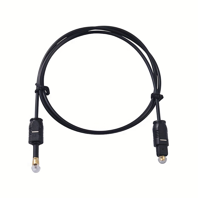 TNP - Cable de audio óptico digital Toslink a Toslink de alta calidad (3  pies) – Cable de cable estándar Toslink a Mini Toslink macho conector