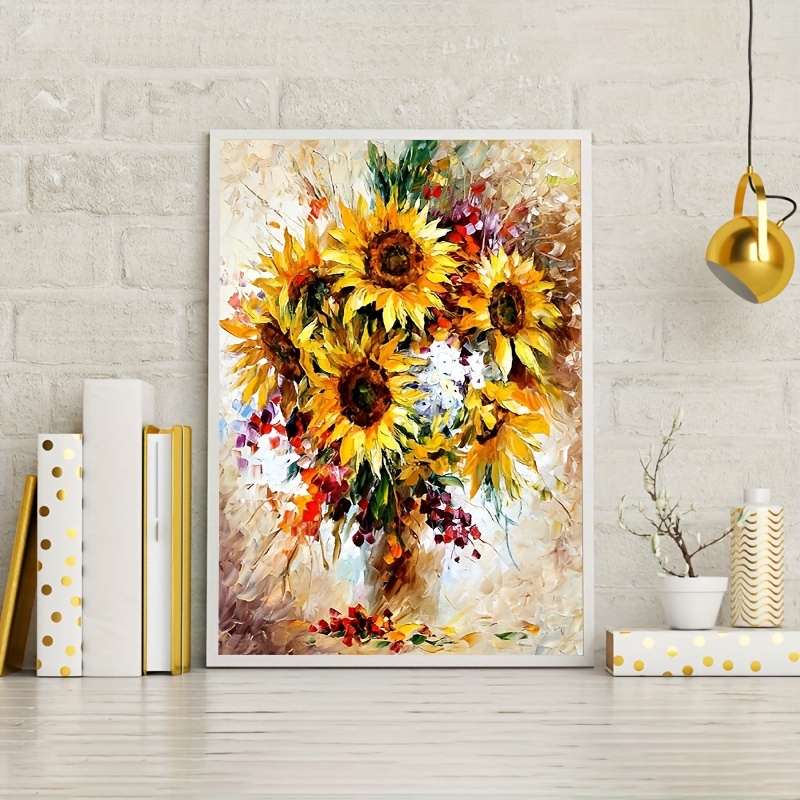 Oil Painting Sunflower, 5D Diamond Painting Kits