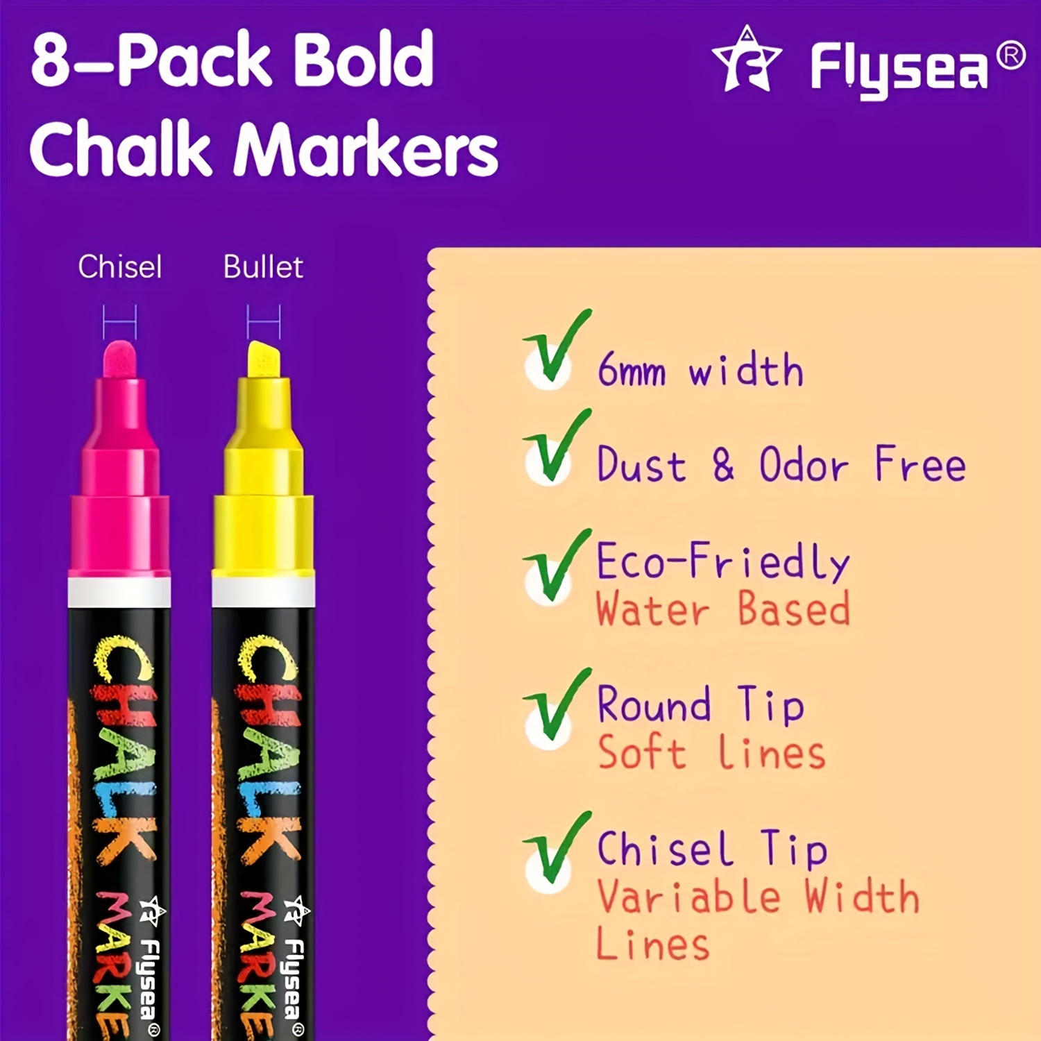 Pack 4 marcadores fluorescentes Eco