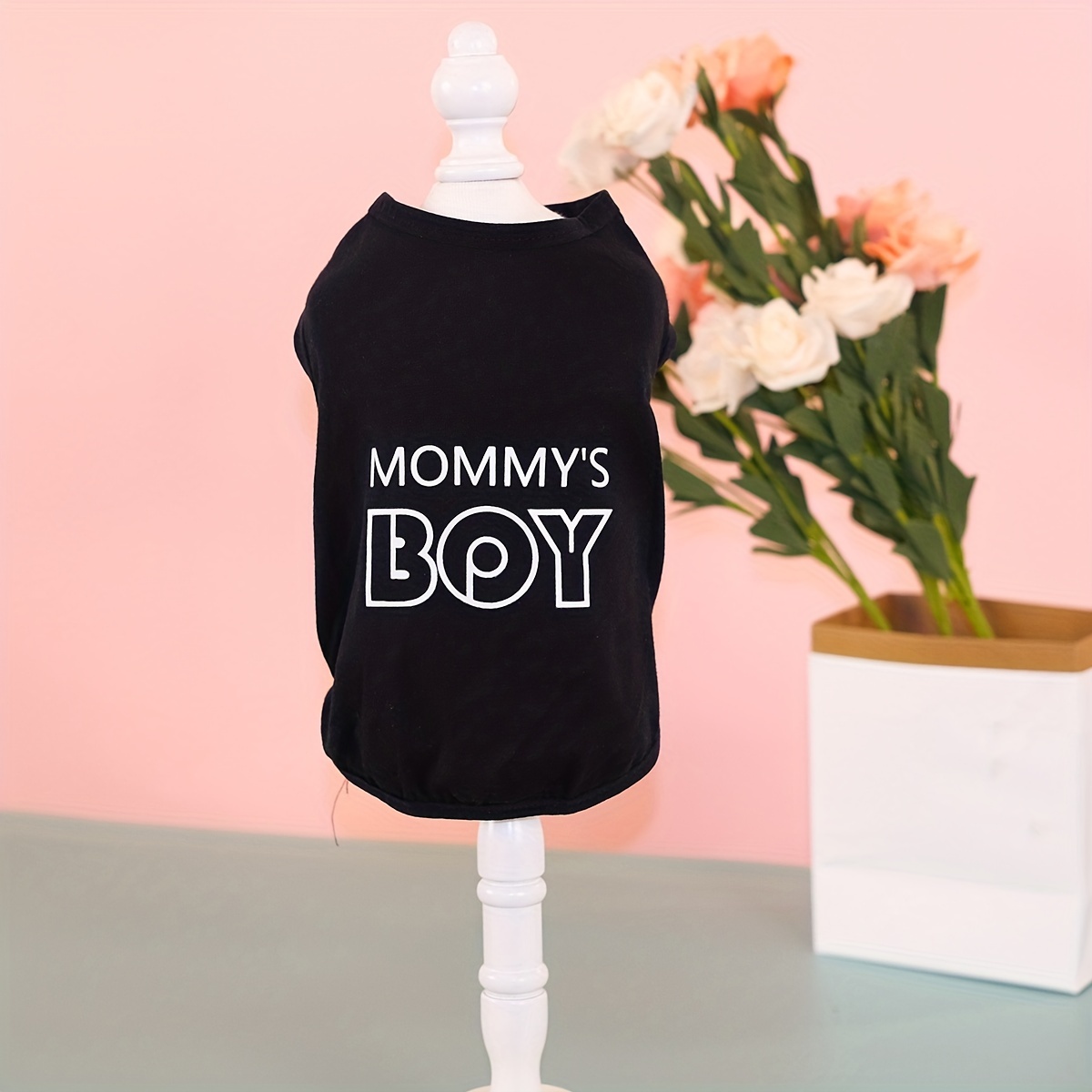 Letter Printing Mommy Boy Print Comfortable Thin Pet Vest Cat