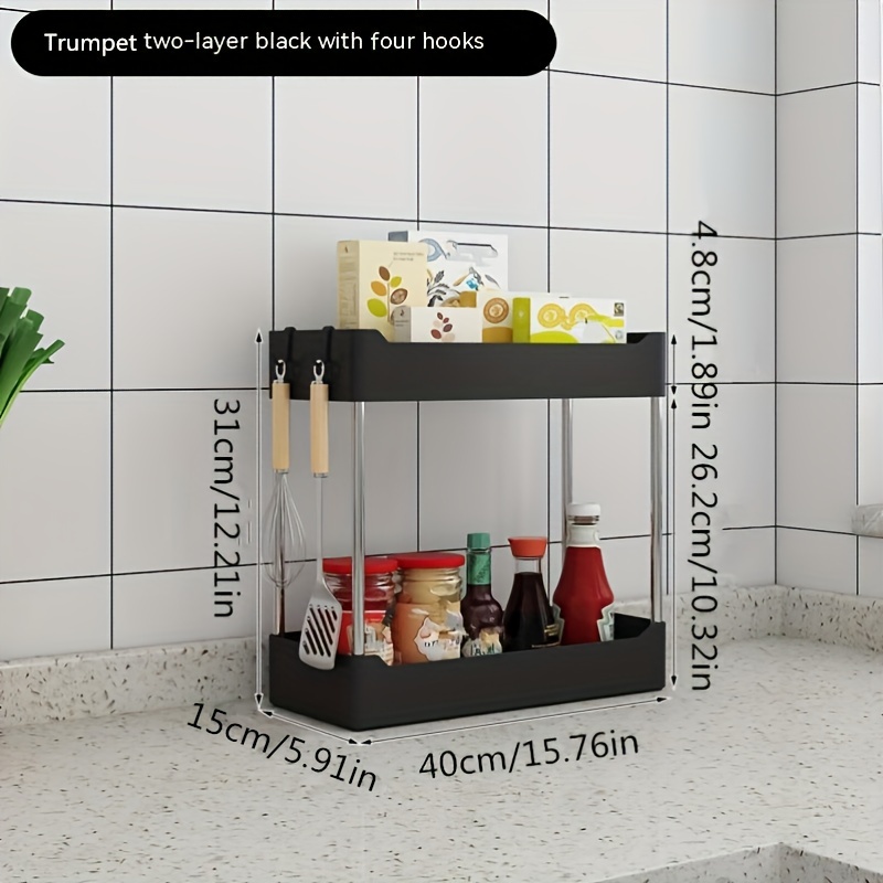 Kitchen Stainless Steel Cleaning Storage Rack Multifunctional Three In One  - CJdropshipping