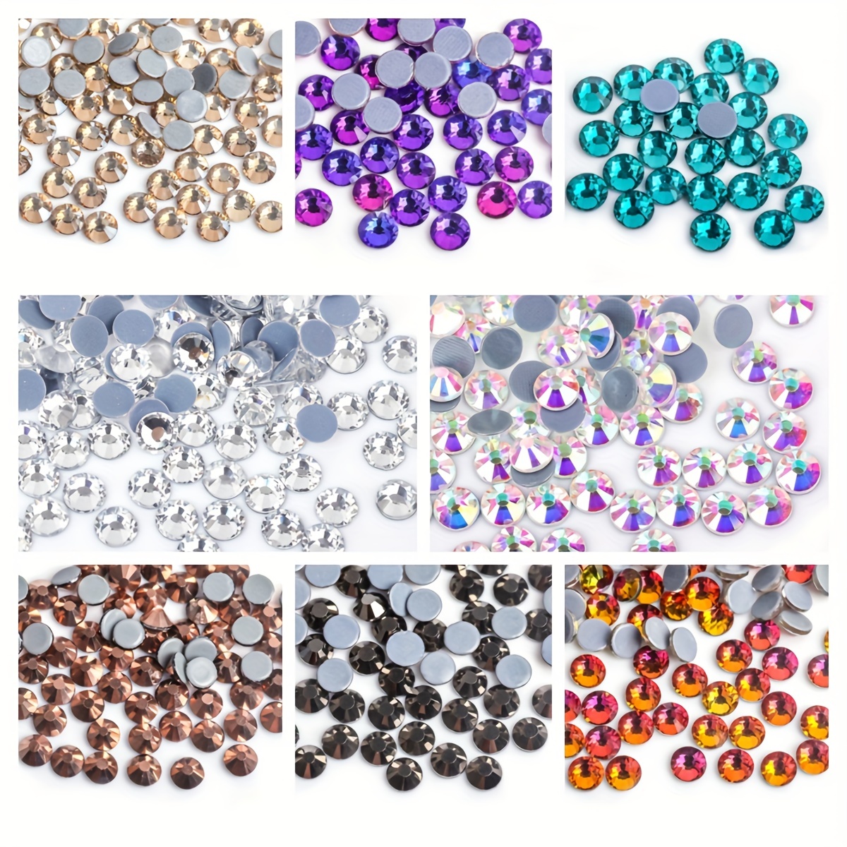 Beadsland Hotfix Rhinestones, 1440pcs Flatback Crystal Rhinestones for  Crafts Clothes DIY Decorations,Rose, SS20, 4.6-4.8mm