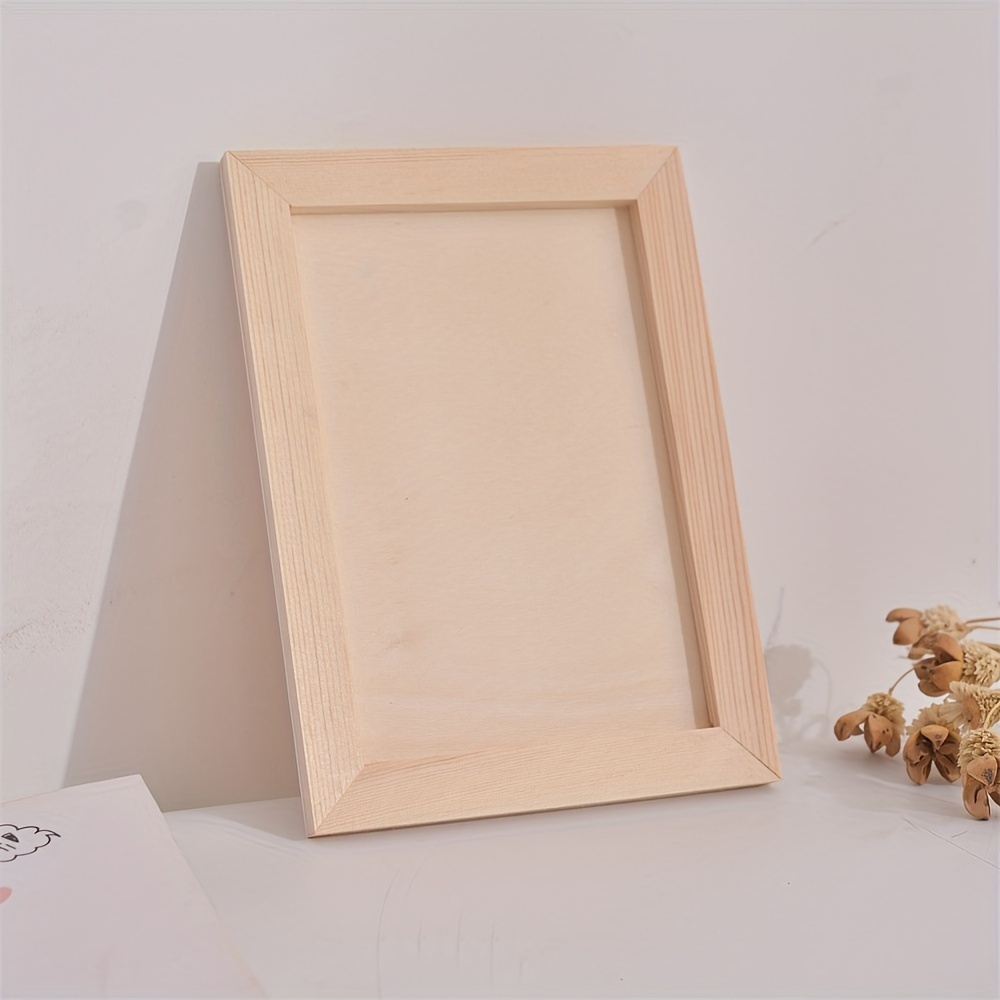 1pc Wooden Three-dimensional Oil Painting Frame Painting Panel Boards For  Drawing, Painting, Pouring, Wood Burning And DIY Arts Crafts Projects