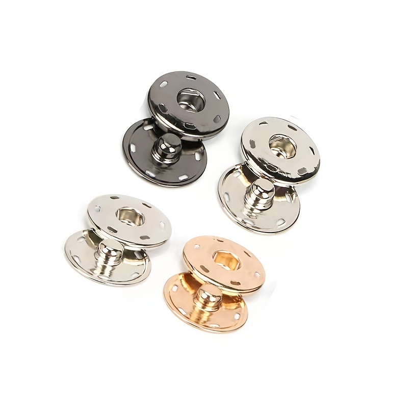 New Metal Invisible Snap on Hand stitched Buttons Versatile - Temu