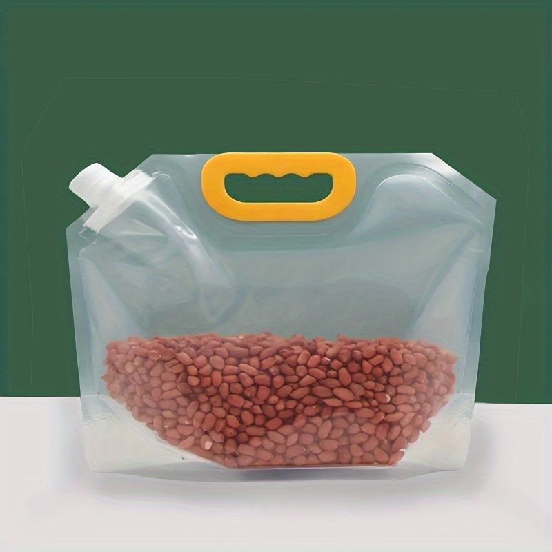 Rice Packaging Bags Cereal Storage Bags Transparent Portable - Temu