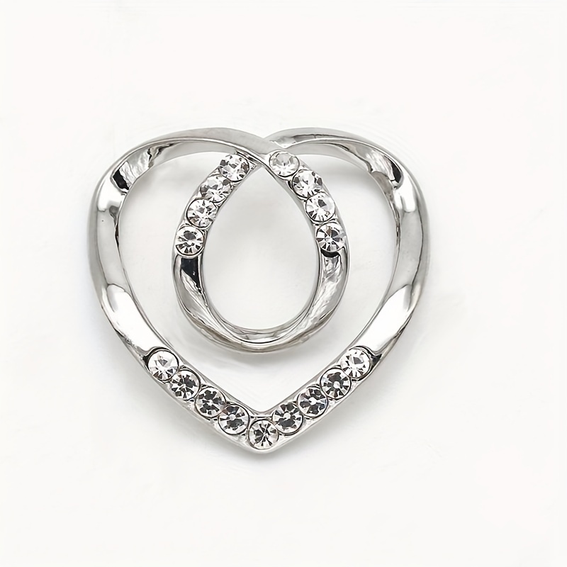 Stately Steel Scarf Buckle Ring