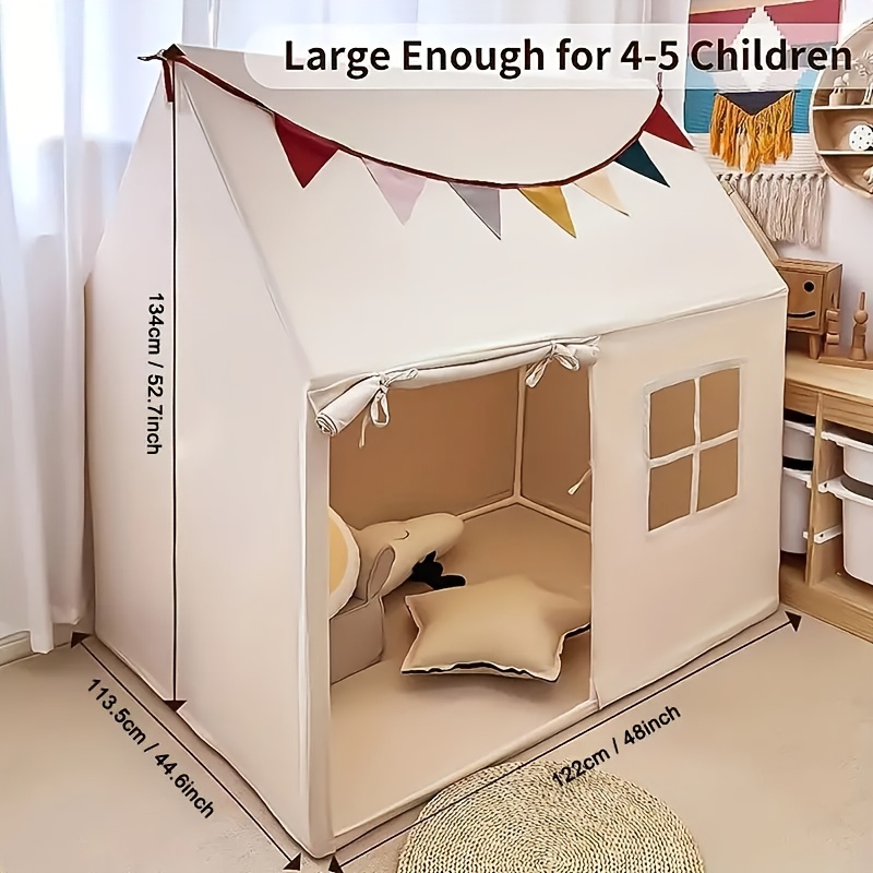 Play Tent Mat Star Light Large Kids Playhouse Windows Easy - Temu