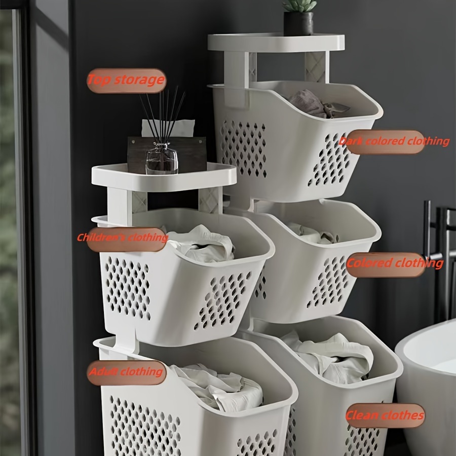 Dropship Folding Laundry Basket Bathroom Clothes Storage Organizer Baskets  Portable Punch-Free Laundry Basket Holder Home Accessories to Sell Online  at a Lower Price