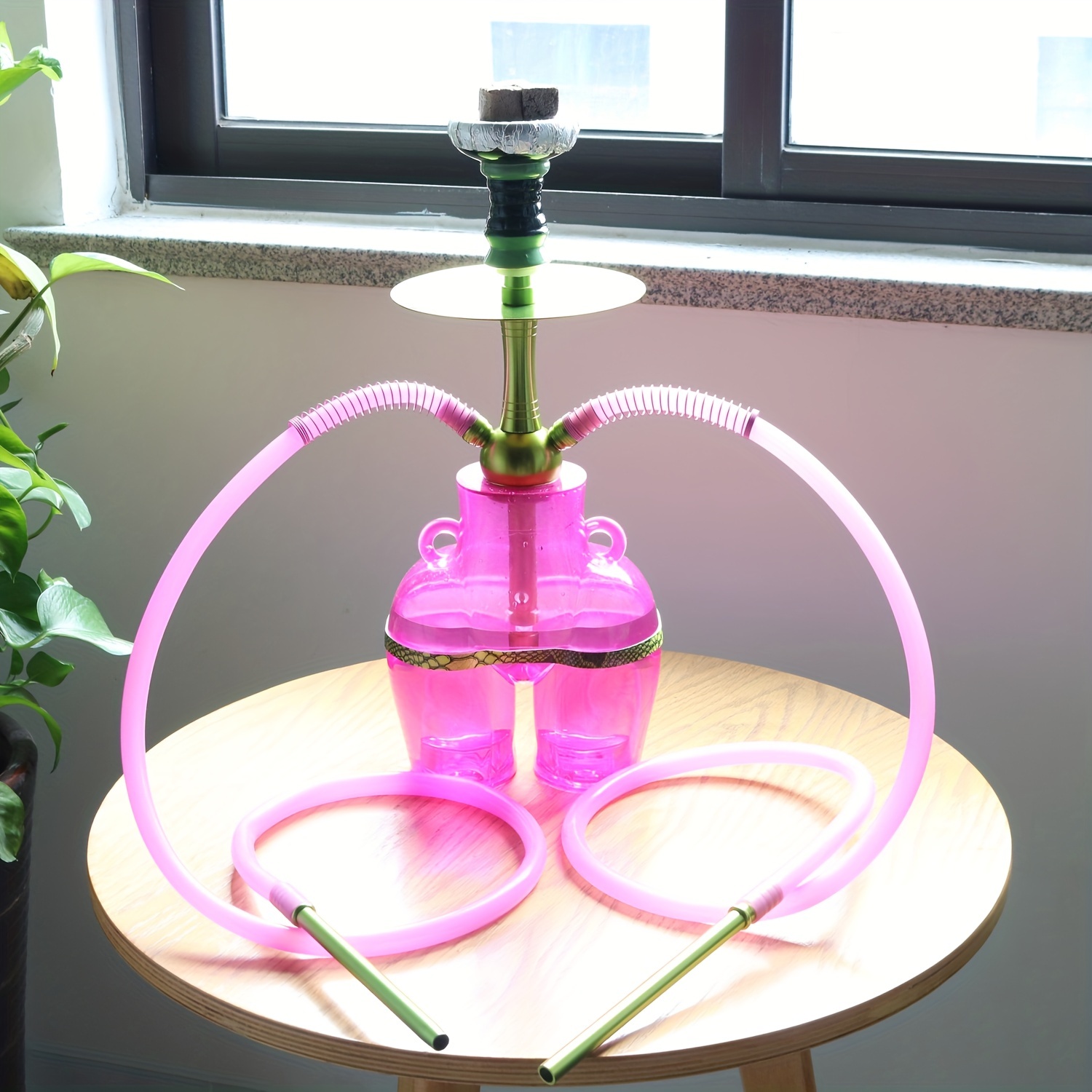 905 1 Or 2 Hose Hookah Cup New Sex Ass Big Smoke Bowknot - Temu