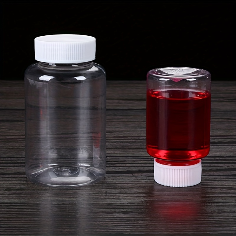 5pcs 0.68oz/1.01oz Portable Clear Plastic Bottles Small Vial Liquid, Solid  Vial Packing Bottle Small Medicine Bottle
