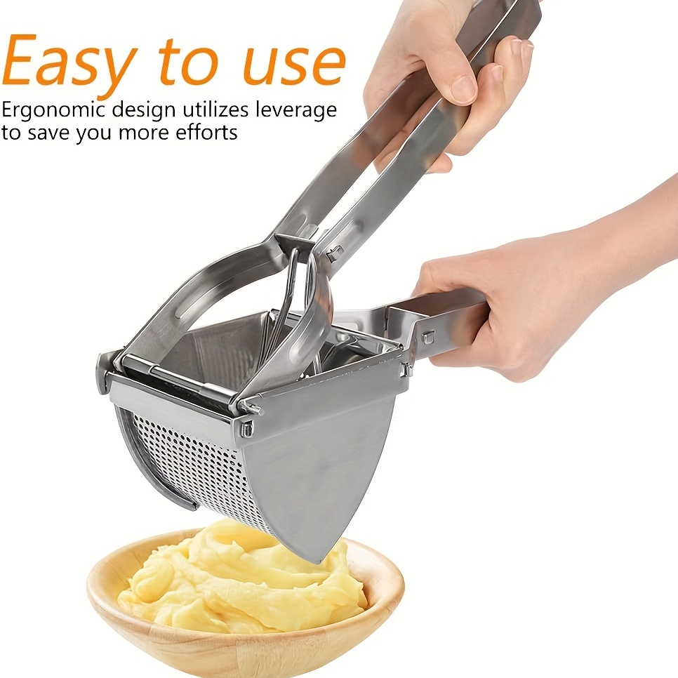 Stainless Steel Thick Potato Masher Fruits Masher Kitchen - Temu