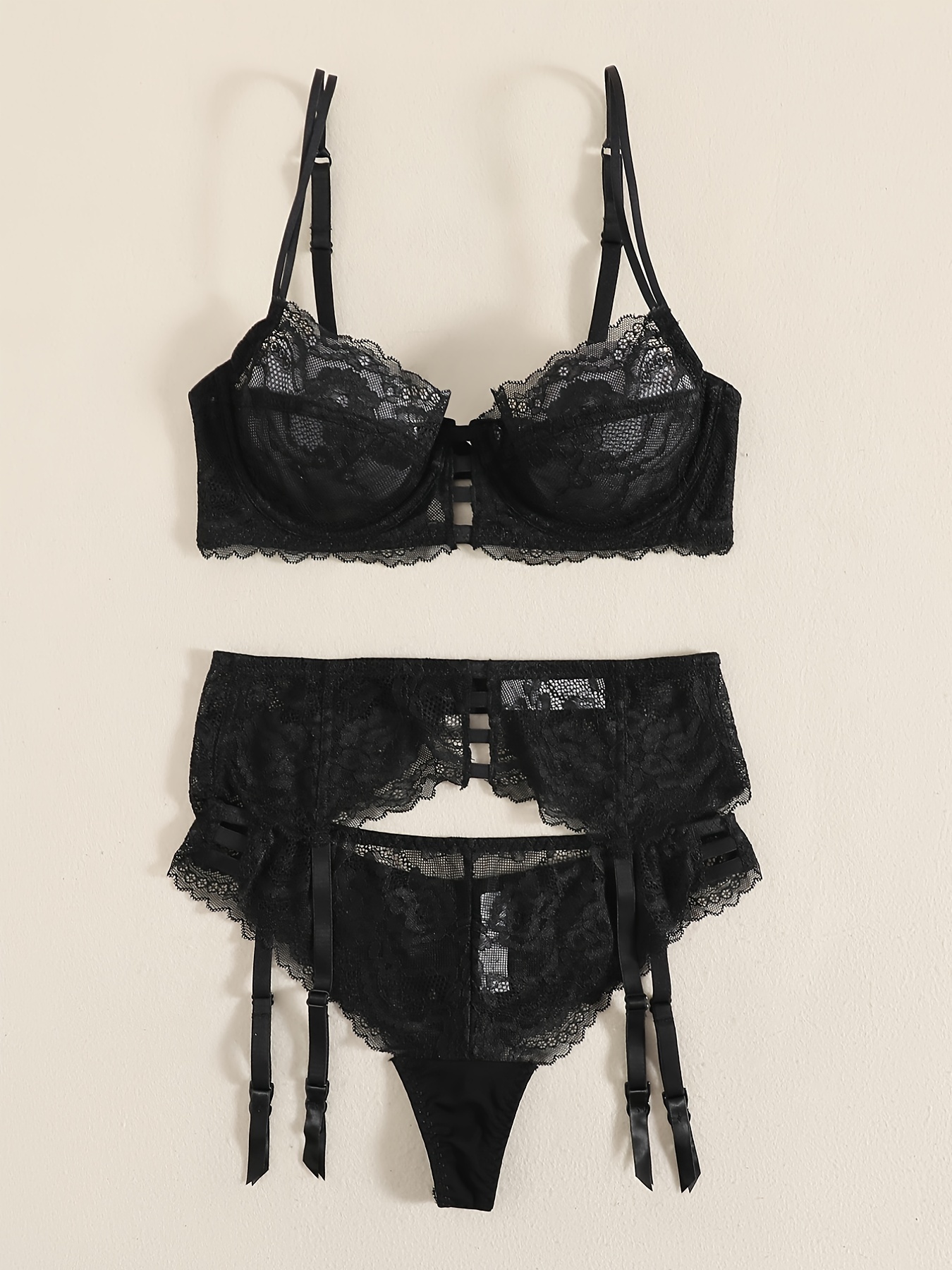 Sheer Mesh Lingerie Set See thouguh Ultra thin Cup Intimates - Temu