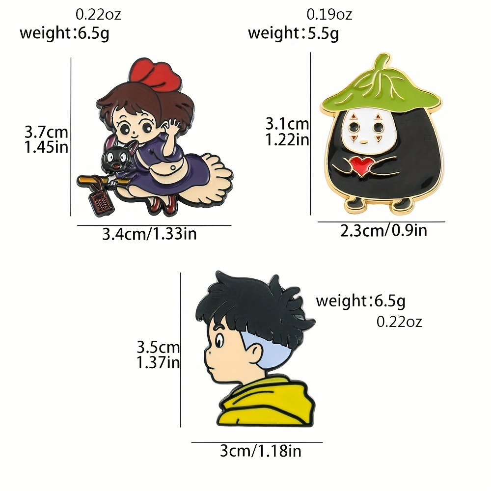 Cartoon Character Brooch Creative Cute Anime Enamel Pin - Temu