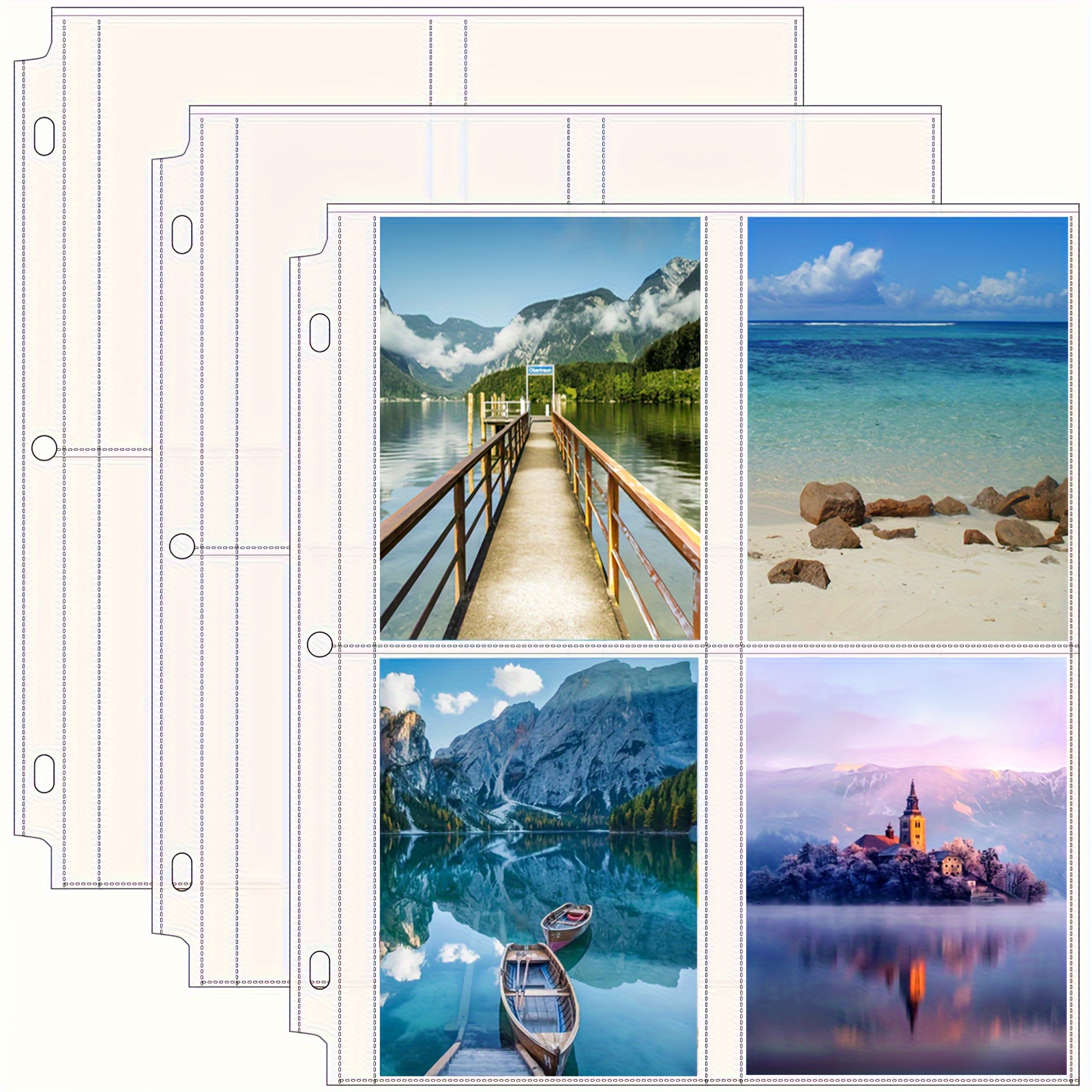 30 Pack 4x6 Photo Sleeves For 3 Ring Binder (archival)
