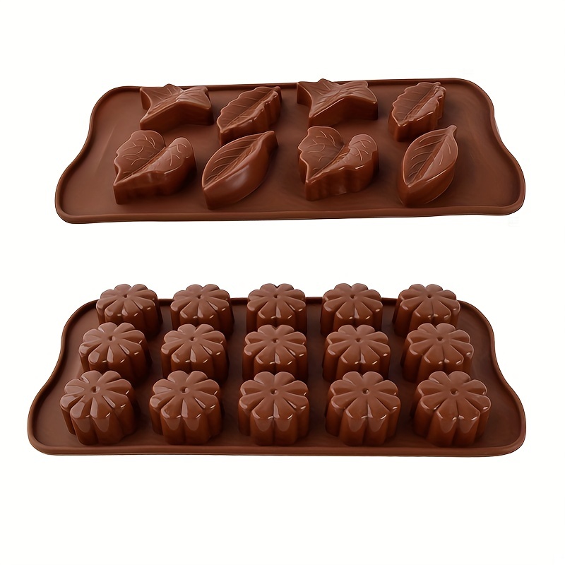 1pc 15-cavity Brown Chocolate Square Silicone Mold, Diy Candy Chocolate Ice  Cube Jelly Truffle Mold, Cake Decor Baking Tool