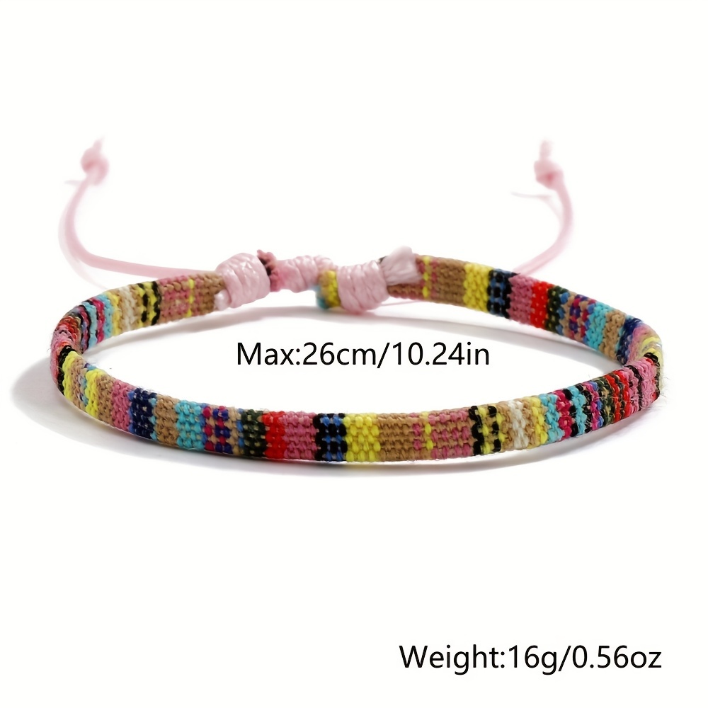 Colorful Tulip Acrylic Hand String Bracelet, Elastic Rope Bracelet - Temu