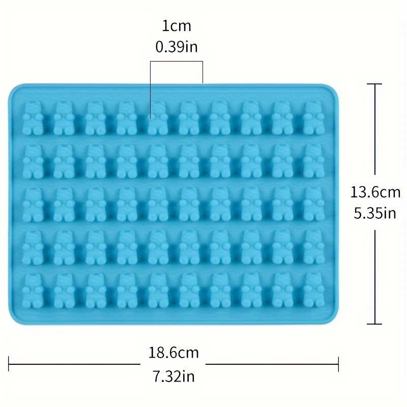 Generic Gummy Bear Mold Gummy Molds, 50 Holes Bear Silicone Cake Fondant  Mold Chocolate Baking Mould - Temu